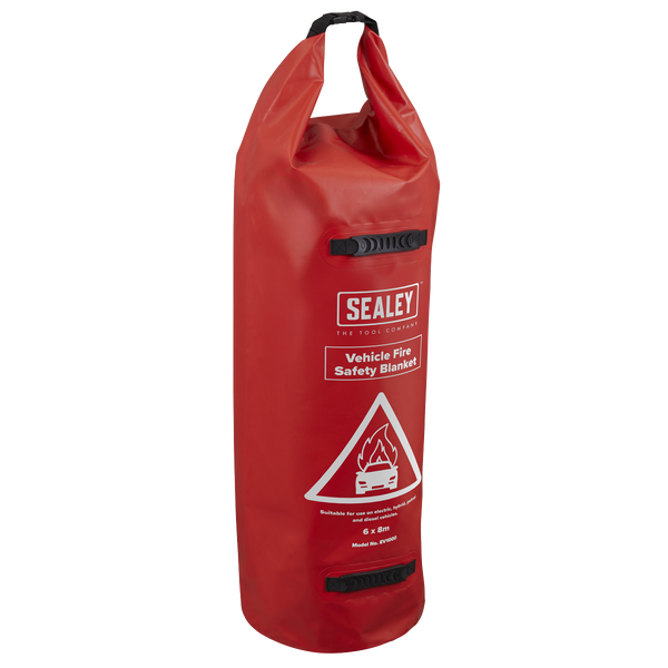 Sealey EV1000 Vehicle Fire Safety Blanket - PU Coated 6 x 8m