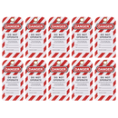 Sealey EV17 Lockout Safety Tag 10pc