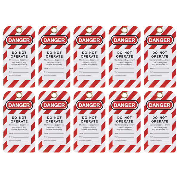 Sealey EV17 Lockout Safety Tag 10pc