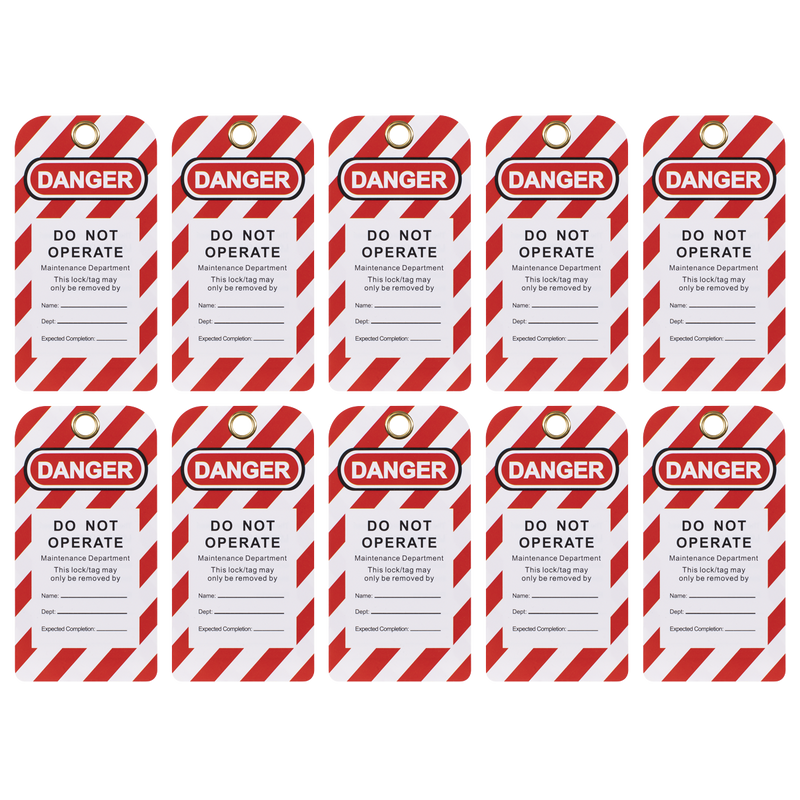 Sealey EV17 Lockout Safety Tag 10pc