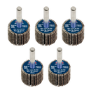 Sealey FW2520ASS Abrasive Flap Wheel Diameter 25 x 20mm Diameter 6mm Shaft Assorted Grit - Pack of 5