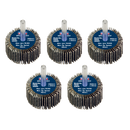 Sealey FW4020ASS Abrasive Flap Wheel Diameter 40 x 20mm Diameter 6mm Shaft Assorted Grit - Pack of 5