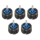 Sealey FW4030ASS Abrasive Flap Wheel Diameter 40 x 30mm Diameter 6mm Shaft Assorted Grit - Pack of 5