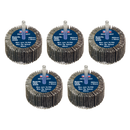 Sealey FW6030405 Abrasive Flap Wheel Diameter 60 x 30mm 40Grit Diameter 6mm Shaft - Pack of 5