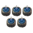 Sealey FW6030605 Abrasive Flap Wheel Diameter 60 x 30mm 60Grit Diameter 6mm Shaft - Pack of 5