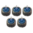 Sealey FW6030805 Abrasive Flap Wheel Diameter 60 x 30mm 80Grit Diameter 6mm Shaft - Pack of 5