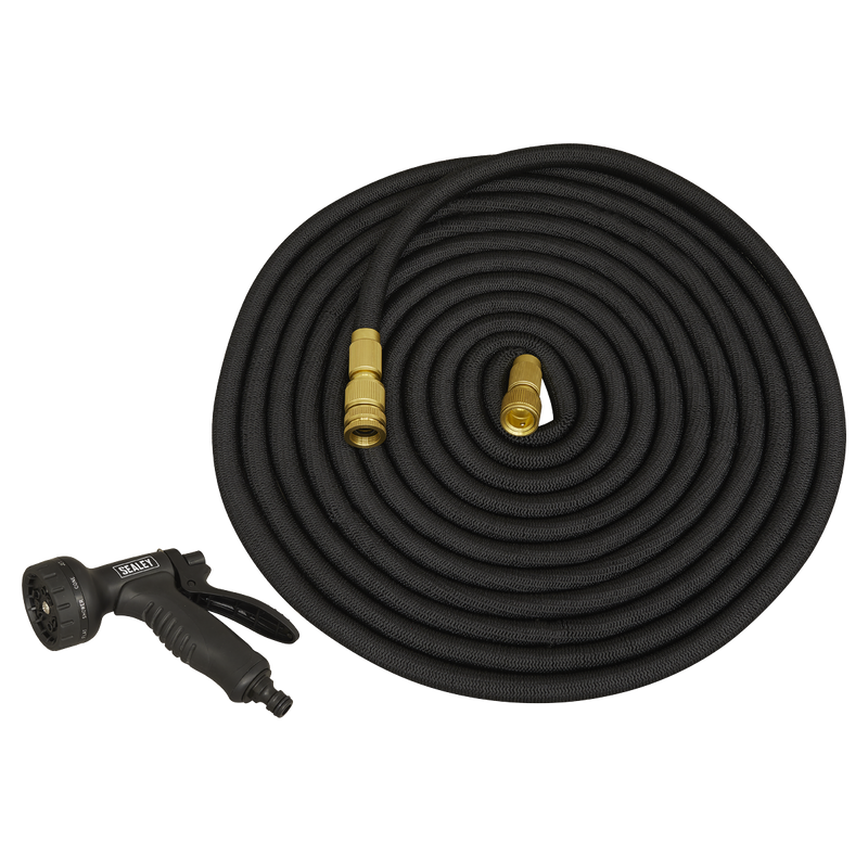 Sealey GH30E Diameter 17mm Expandable Garden Hose Black 30m Premium