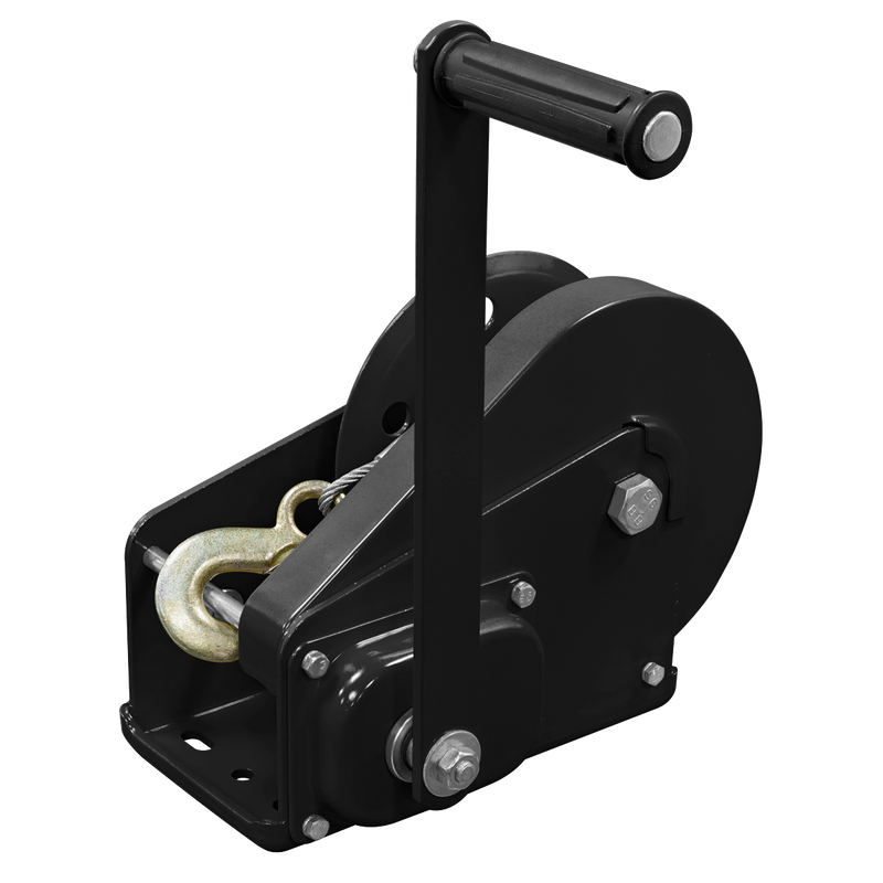 Sealey GWC2500B Geared Hand Winch with Brake & Cable 1130kg Capacity