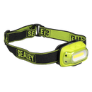 Sealey HT08RG Rechargeable Head Torch with Auto-Sensor 8W COB LED - Green