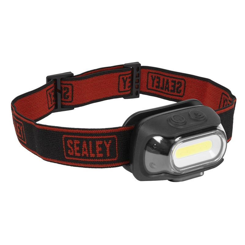 Sealey HT08R Rechargeable Head Torch with Auto-Sensor 8W COB LED
