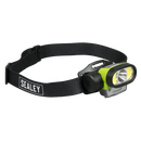 Sealey HT400LED Rechargeable Head Torch with Auto-Sensor 5W & 3W COB LED