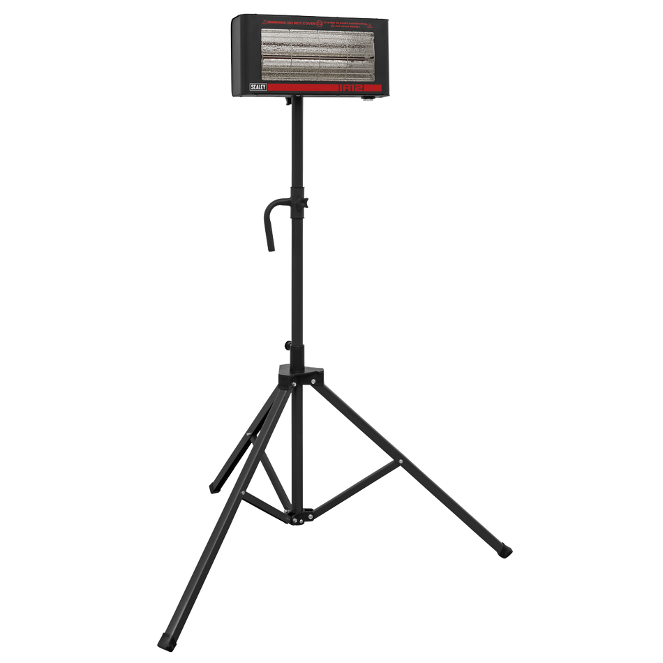 Sealey IR12CT Infrared Quartz Heater with Tripod Stand 230V 1.2kW