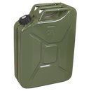 Sealey JC20SCG Screw Cap Metal Jerry Can 20L - Green