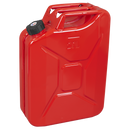 Sealey JC20SCR Screw Cap Metal Jerry Can 20L - Red