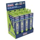 Sealey LED1001GDB LED Twist Rechargeable Inspection Light, Green - Box of 12