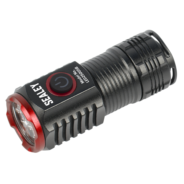 Sealey LED2500SB Super Beam 2500lm Rechargeable SMD LED 24W Pocket Light