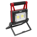 Sealey LEDFL15WS 15W COB LED Solar Powered Rechargeable Portable Floodlight