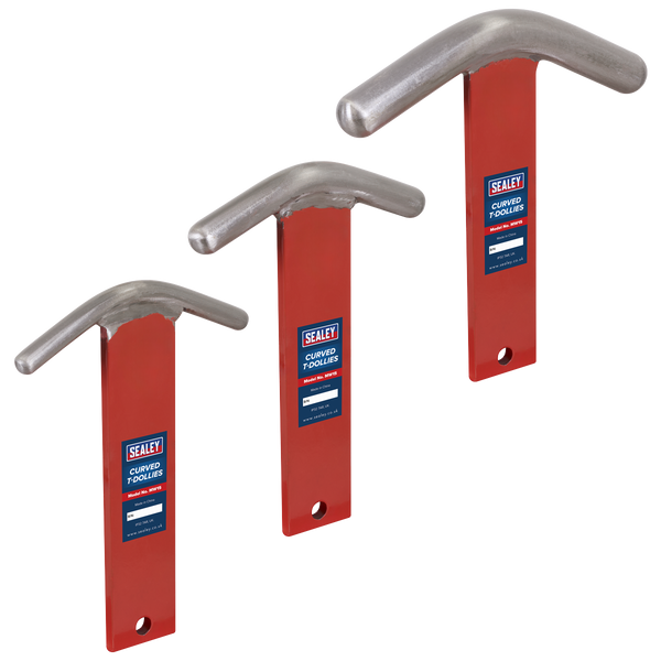Sealey MW15 Curved T-Dollies for Sheet Metal Forming