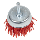 Sealey NFB50 Nylon Filament Cup Brush 50mm with 6mm Shaft
