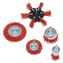 Sealey NFBS05 Nylon Filament 5pc Brush Set