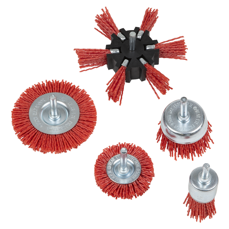 Sealey NFBS05 Nylon Filament 5pc Brush Set