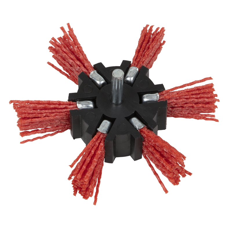 Sealey NFBS100 100mm Nylon Filament Strip Brush with 6mm Shaft