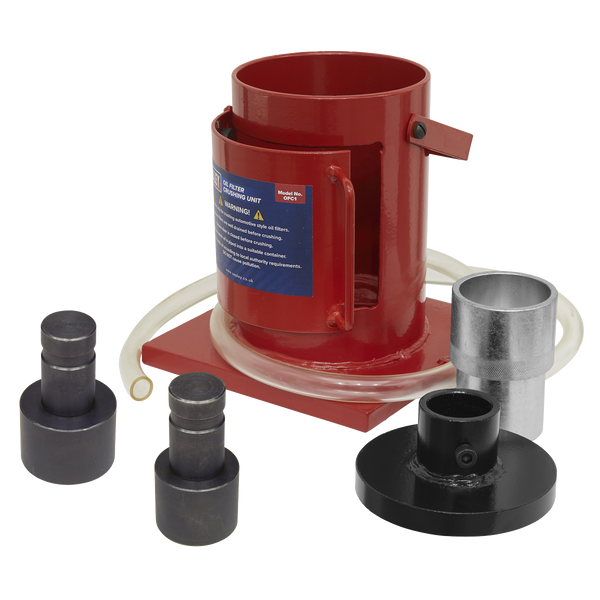 Sealey OFC1COMBO Oil Filter Crusher & Adaptor Combo