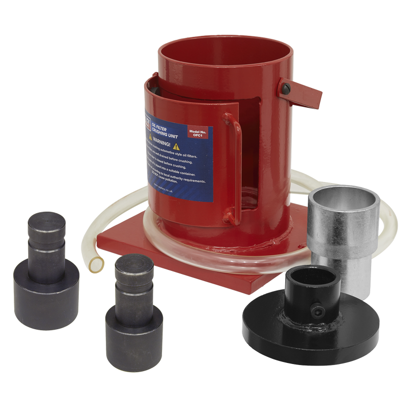 Sealey OFC1COMBO Oil Filter Crusher & Adaptor Combo
