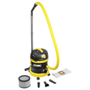 Sealey PC150BV110V BuilderVac¬Æ Wet & Dry Vacuum Cleaner 15L Stainless Steel Drum M Class Filtration 110V