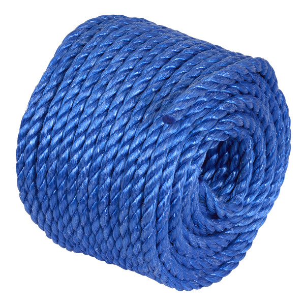 Sealey PR830 8mm x 30m Polypropylene Split Film Twisted Rope, Blue