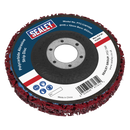Sealey PTC/CW115R Polycarbide Abrasive Strip Disc 115 x 13 x 22mm - Red