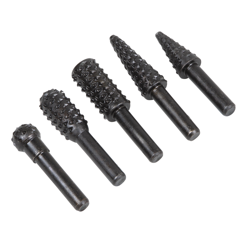 Sealey RWBS5 Rotary Burr Rasp Drill Bit Set 5pc