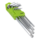Sealey S01261 Hex Key Set Long Ball-End 9pc - Imperial