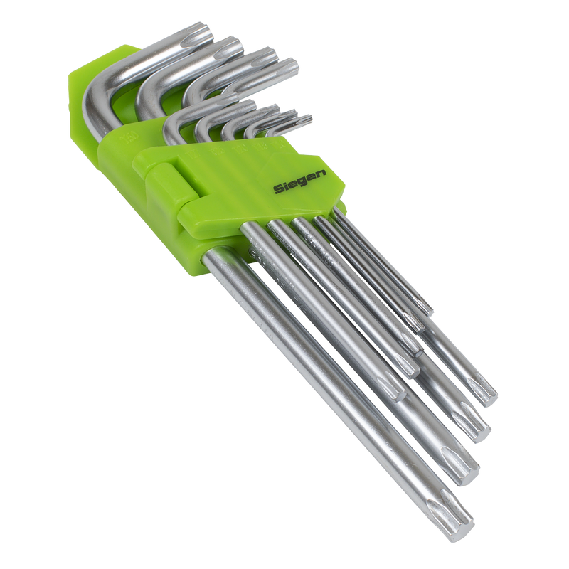 Sealey S01262 Key Set TRX-Star* Long 9pc
