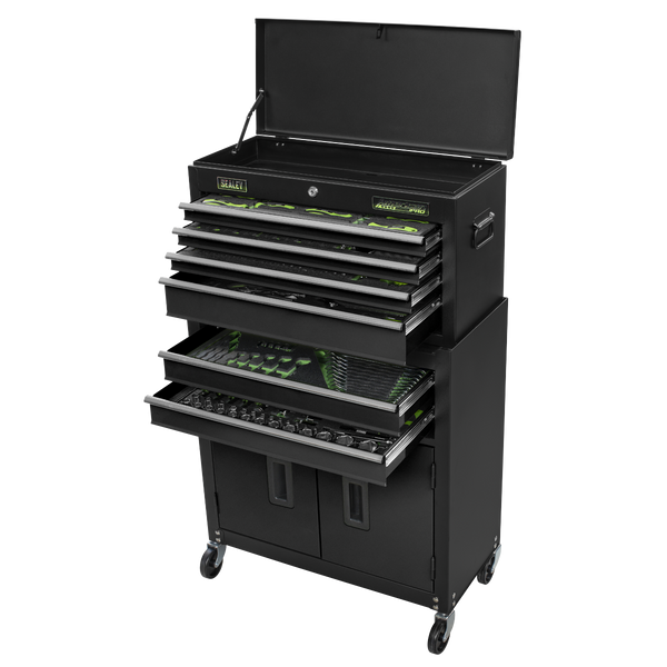 Sealey S01267 Top Chest & Rollcab Combination 6 Drawer with Tool Kit 247pc