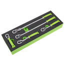 Sealey S01290 Ratchet Wrench Set 1/4"Sq 5pc Drive Flip Reverse