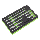 Sealey S01292 Extension Bar Set 1/4", 3/8" & 1/2"Sq Drive 9pc