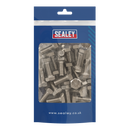 Sealey S1025 Stainless Steel Hex Head Set Screw M10 X 25 A2, DIN 933 - Pack of 25