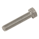 Sealey S525 Stainless Steel Hex Head Set Screw DIN 933 - M5 X 25 A2 - Pack of 50