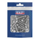 Sealey S625S Stainless Steel Set Screw Din 933  M6 x 25mm 1.00mm Pitch - Pack of 50