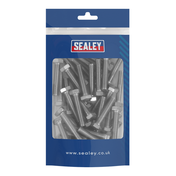 Sealey S840S Stainless Steel Set Screw Din 933  M8 x 1.25 pitch - Pack of 50