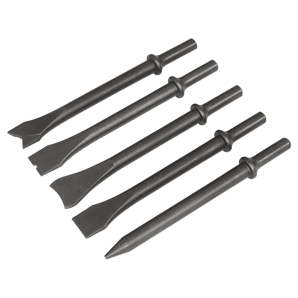 Sealey SA11C Air Hammer Chisel Set 5pc 170mm .401" Shank