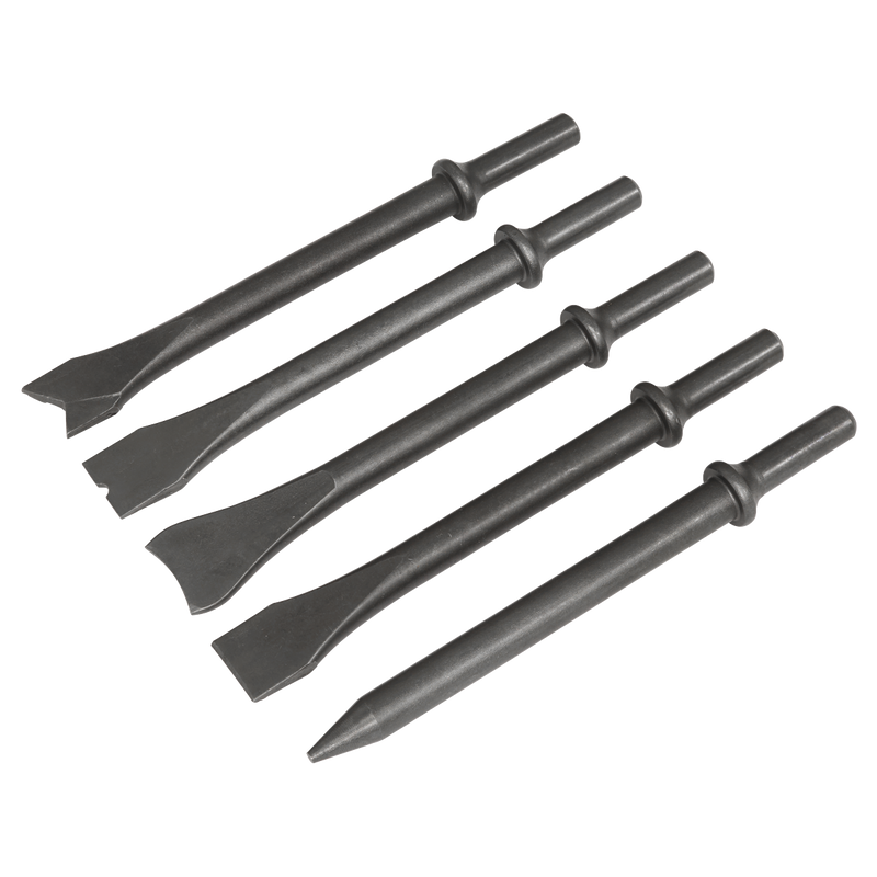 Sealey SA11C Air Hammer Chisel Set 5pc 170mm .401" Shank