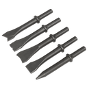 Sealey SA12C Air Hammer Chisel Set 5pc 120mm .401" Shank