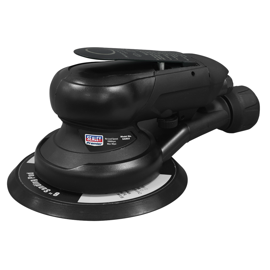 Sealey SA803 Air Palm Orbital Sander 6" √ò150mm Dust-Free