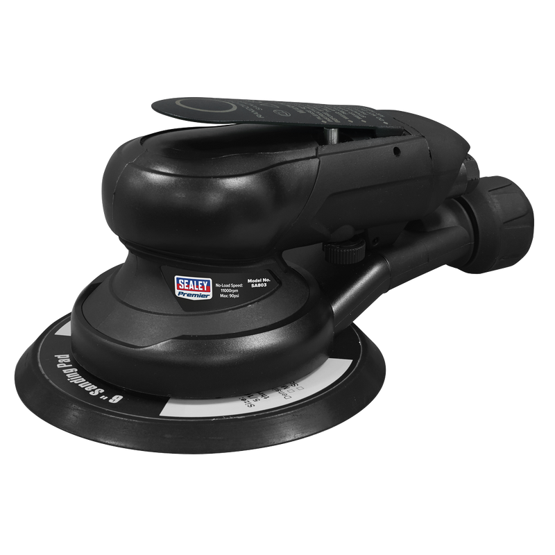 Sealey SA803 Air Palm Orbital Sander 6" √ò150mm Dust-Free