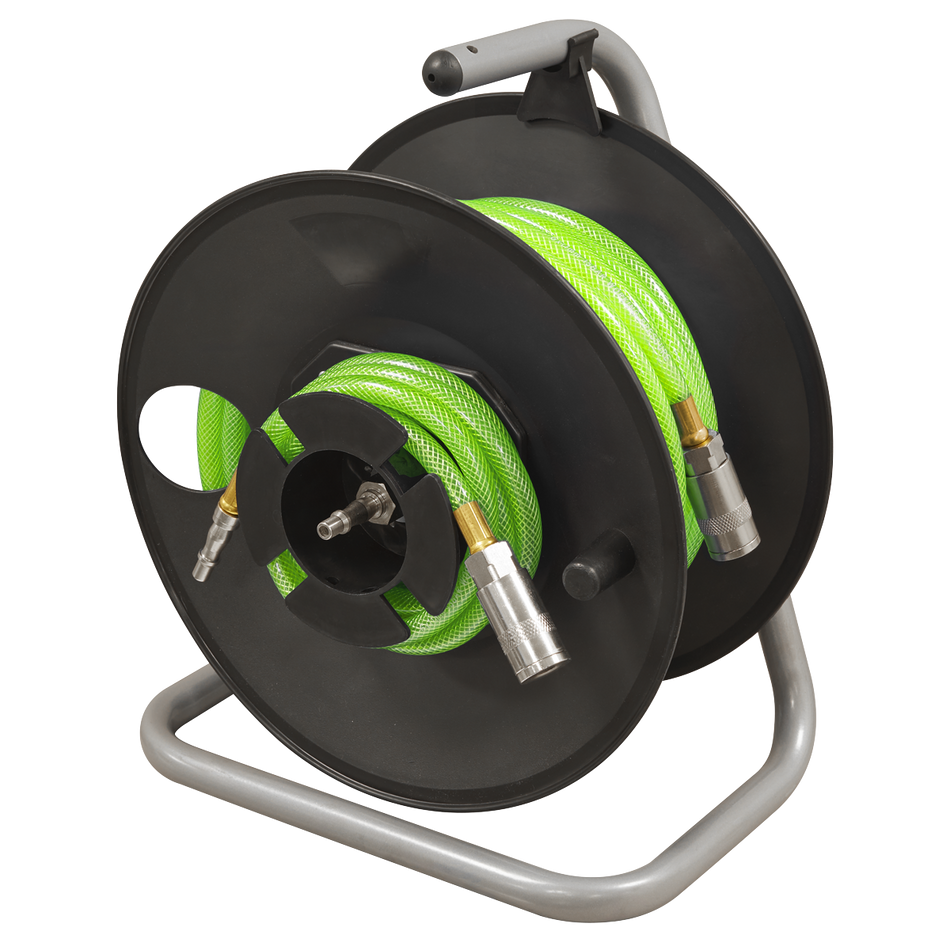 Sealey SA825 20m Portable Manual Air Hose Reel 6mm ID