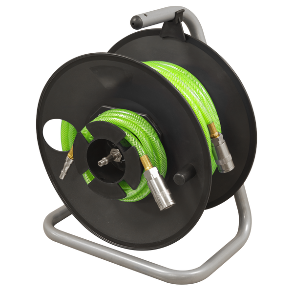 Sealey SA825 20m Portable Manual Air Hose Reel 6mm ID