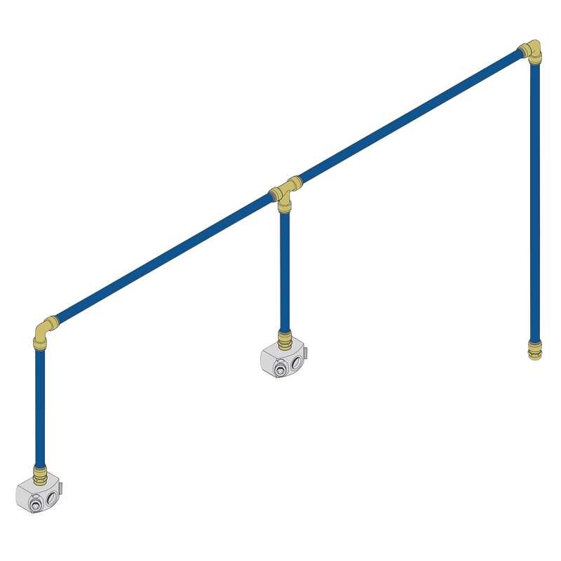 Sealey SBAKIT228 SharkBite® 12m 2-Drop Air Supply System Kit 28mm