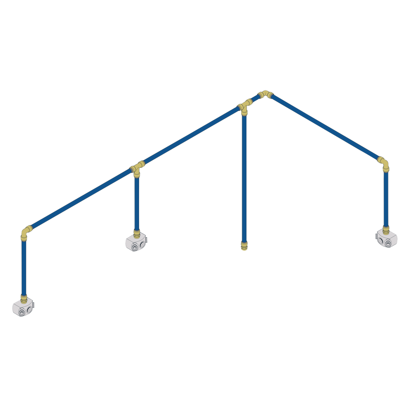 Sealey SBAKIT328 SharkBite® 18m 3-Drop Air Supply System Kit 28mm